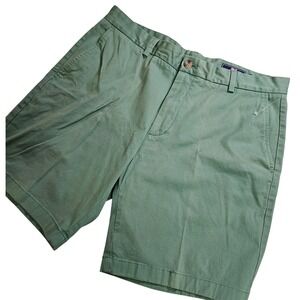 Vineyard Vines Breaker Flat Front Chino Shorts Men's Size 36 Sage Green